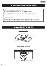 Preview for 3 page of Toto LLT152 Instruction Manual