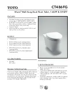 Toto Maris CT486FG Quick Start Manual preview