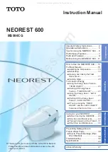 Toto NEOREST 600 MS990CG Instruction Manual preview