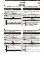 Preview for 1 page of Toto NEOREST CW994P Installation Manual