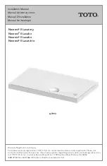 Toto Neorest II Lavatory LLT993 Installation Manual preview