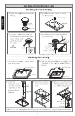 Preview for 4 page of Toto Neorest II Lavatory LLT993 Installation Manual