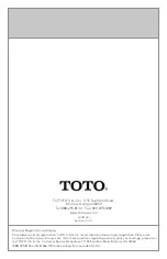 Preview for 28 page of Toto Neorest II Lavatory LLT993 Installation Manual