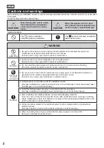 Preview for 2 page of Toto Neorest LE MR720 Installation Manual