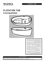 Toto PJYD2200PWEE Installation Manual preview