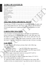 Preview for 2 page of Toto PO TL380SWL Installation And Owner'S Manual