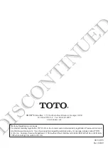 Preview for 32 page of Toto PO TL380SWL Installation And Owner'S Manual