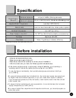 Preview for 3 page of Toto RENESSE TS170F Installation And Owner'S Manual