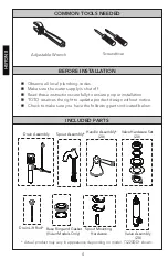 Preview for 4 page of Toto Silas TL210DD Installation And Owner'S Manual