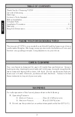 Preview for 2 page of Toto Silas TL210SD Installation And Owner'S Manual