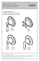 Toto Silas TS210X Installation And Owner'S Manual предпросмотр