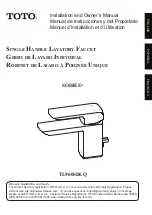 Preview for 1 page of Toto SOIREE TL960SDLQ Installation And Owner'S Manual