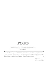 Preview for 28 page of Toto SOIREE TL960SDLQ Installation And Owner'S Manual