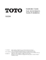 Toto SS234 Installation Manual preview