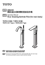 Preview for 1 page of Toto TBP01301 Operation Manual