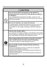 Preview for 9 page of Toto TBP01301 Operation Manual