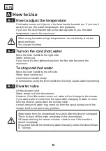 Preview for 16 page of Toto TBP01301 Operation Manual