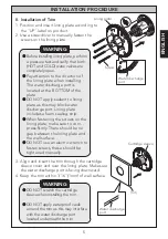 Preview for 5 page of Toto TBV01101U Installation And Owner'S Manual