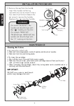 Preview for 6 page of Toto TBV01101U Installation And Owner'S Manual