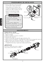 Preview for 12 page of Toto TBV01101U Installation And Owner'S Manual