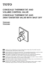 Предварительный просмотр 1 страницы Toto TBV02403 Manual