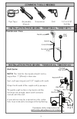 Preview for 3 page of Toto TBW01014U Installation And Owner'S Manual