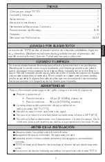 Preview for 7 page of Toto TBW01014U Installation And Owner'S Manual