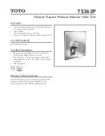 Предварительный просмотр 3 страницы Toto TBW02004U4 Installation And Owner'S Manual