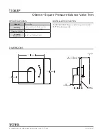 Предварительный просмотр 4 страницы Toto TBW02004U4 Installation And Owner'S Manual