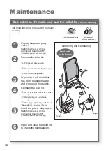 Preview for 32 page of Toto TCF403EG Instruction Manual