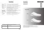 Toto TCF794 Series Instruction Manual preview