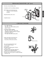 Preview for 13 page of Toto TES100AA Installation And Owner'S Manual