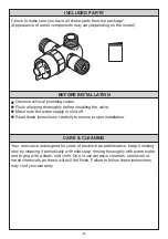 Preview for 3 page of Toto TLE05701A Installation And Owner'S Manual