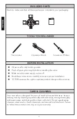 Предварительный просмотр 4 страницы Toto TLM10 Installation And Owner'S Manual