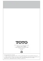 Preview for 24 page of Toto TLS01301U Installation And Owner'S Manual