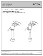 Toto TMT1NNC Installation Manual preview