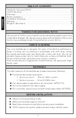 Preview for 2 page of Toto TRADITIONAL B Series Installation And Owner'S Manual