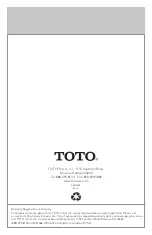 Preview for 12 page of Toto TS111F51 Installation And Owner'S Manual