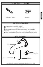 Предварительный просмотр 3 страницы Toto TS210EBN Installation And Owner'S Manual