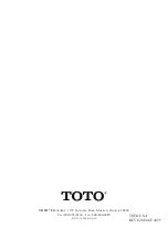 Preview for 20 page of Toto TS794C Installation Manual