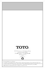 Preview for 13 page of Toto TSST Installation And Owner'S Manual