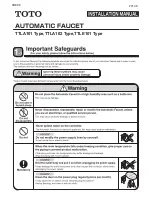 Toto TTLA101 Installation Manual preview