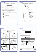 Preview for 2 page of Toto TTSH101ECFUK Quick Manual