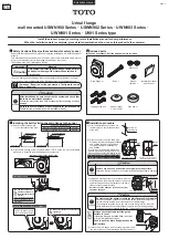 Preview for 2 page of Toto U901 Series Installation Manual