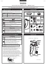 Toto USWN900 Series Installation Manual preview