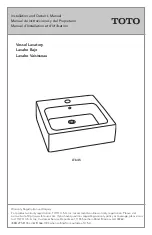 Preview for 1 page of Toto Vessel Lavatory LT645 Installation And Owner'S Manual