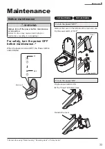 Preview for 33 page of Toto WASHLET RG TCF34120GEU Instruction Manual