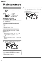 Preview for 36 page of Toto WASHLET RG TCF34120GEU Instruction Manual