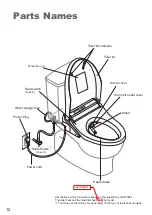 Предварительный просмотр 13 страницы Toto WASHLET SW3084 Instruction Manual