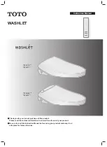 Toto Washlet TCF4911 Series Instruction Manual preview